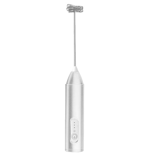 Wireless Milk Frother Electric Type-C Handheld Blender Stainless Steel