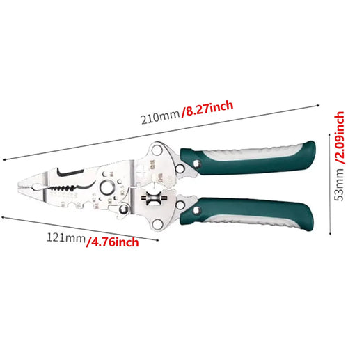 Foldable 18-in-1 Wire Stripping Pliers Crimping Tool - Multifunctional