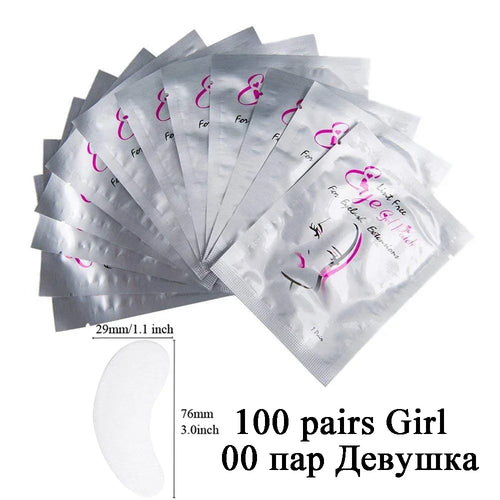 100pairs eye patches eyelash extension under eyelashes fake lashes