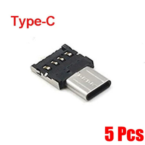 1/5PCS Universal Type-C Micro USB to USB 2.0 OTG Adapter Connector for