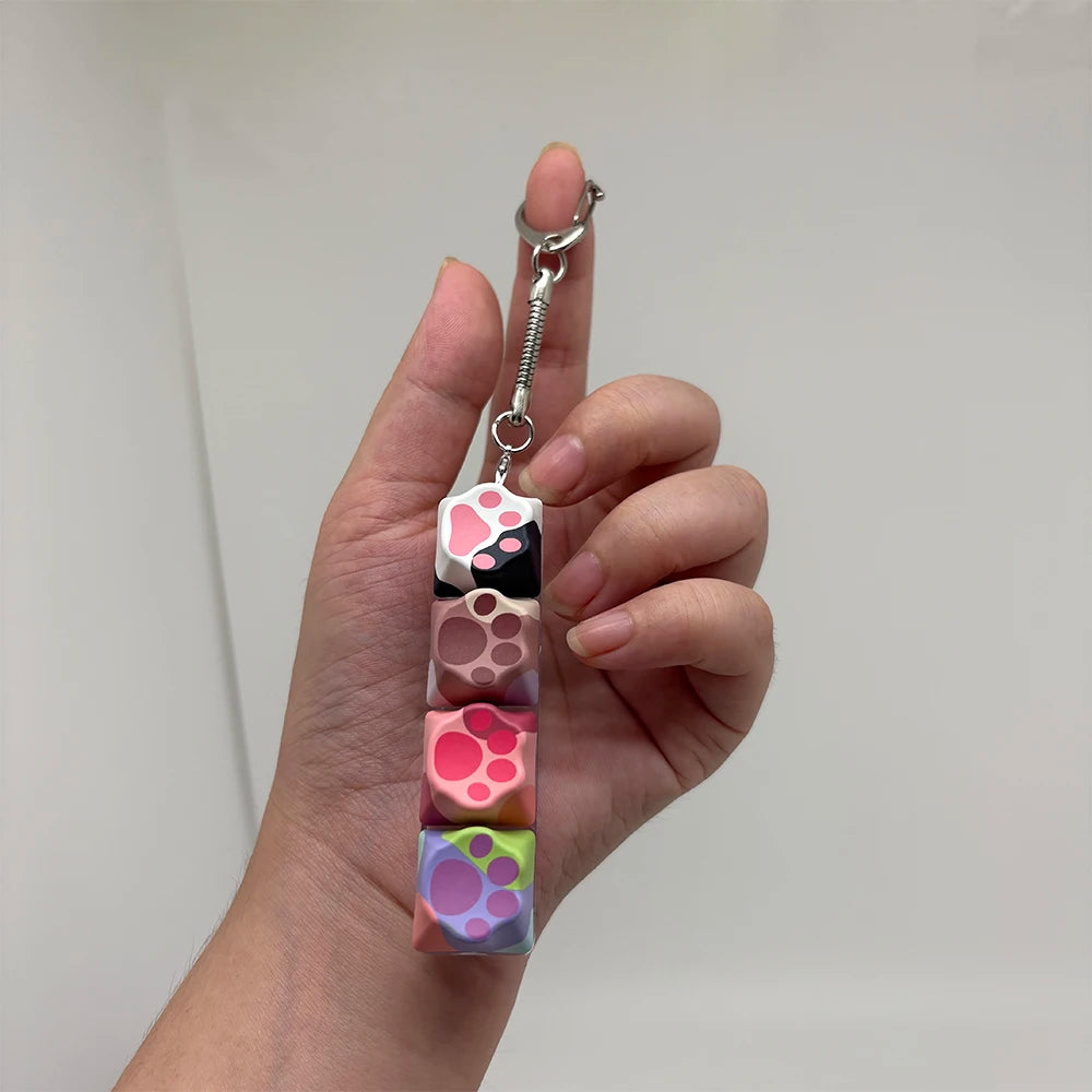 Cat Claw Keychain Key Ring Pendant Mobile Phone Backpack Pendant