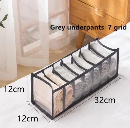 1pc Underwear Drawer Organizer Storage Box Foldable Closet Organizers