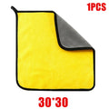 1/2/6pcs Microfiber Cleaning Towel Car Cleaning Cloths Professional