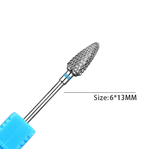1pc Carbide Tungsten Nail Drill Bit Rotate Burr Milling Nail Cutter