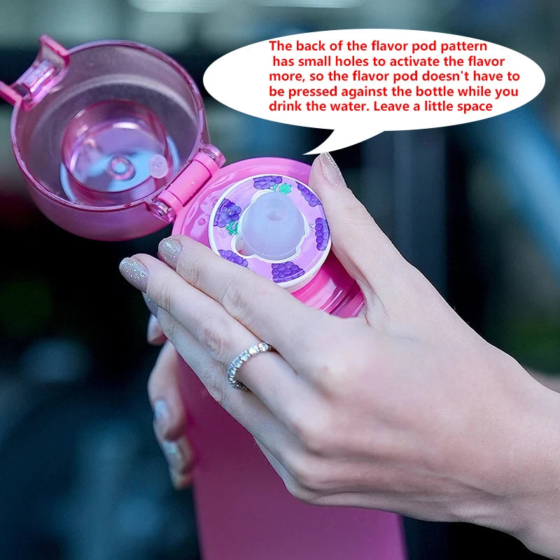 1pc Air Water Bottle With 1pc Random Flavor Pods Portable Transparent