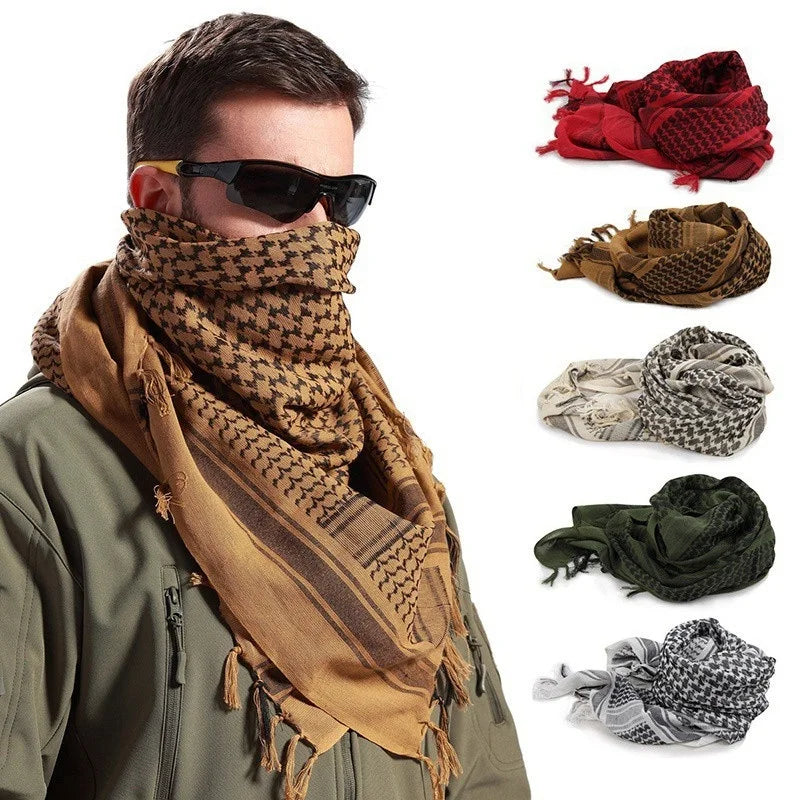 Fashion Military Fashion Lightweight Army Plaid Scarf Unisex Tactical