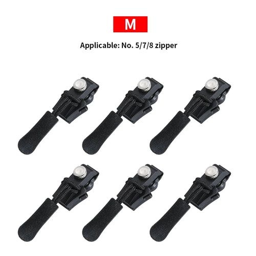 3/6/12Pcs Universal Zipper Repair Kit Quick Instant Detachable Zipper