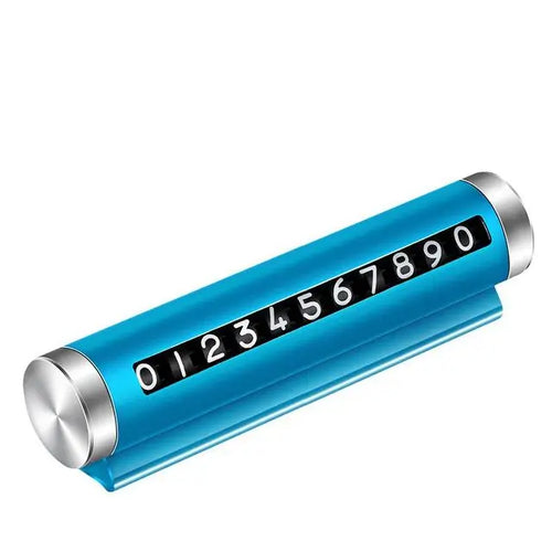 Car Temporary Parking Number Plate Black/Silver/Blue Aluminium Alloy