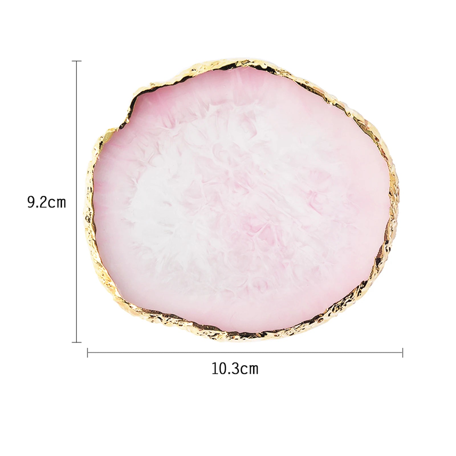 1PC Round Resin Agate Stone Nail Art Palette False Nail Tips Mixing