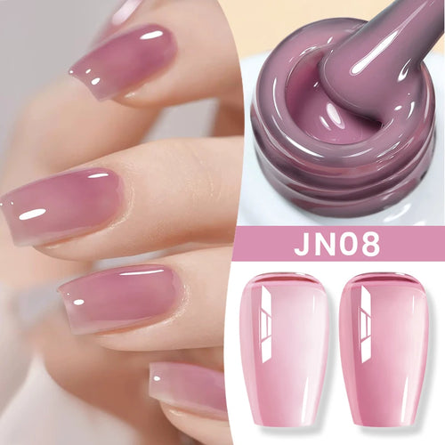 BORN PRETTY 83 Colors 10ml Jelly Nude Gel Nail Polish Autumn Amber