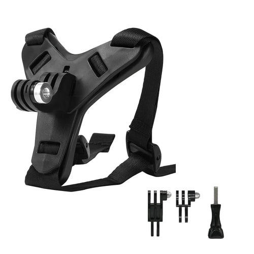 Motorcycle Helmet Chin Strap Mount for GoPro Hero 13 12 11 10 9 8 DJI