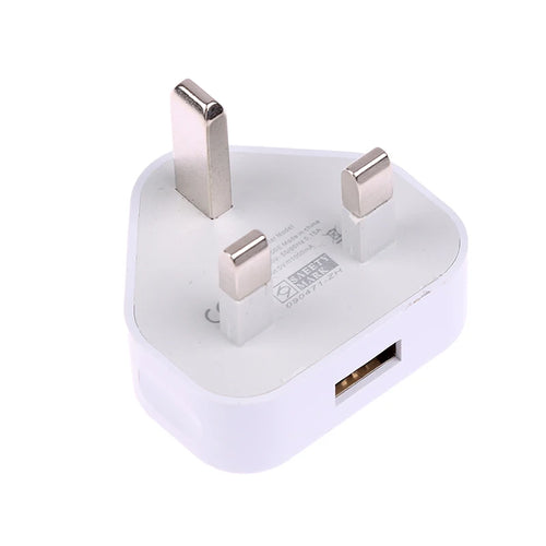 Universal UK Plug 3 Pin Wall Charger Adapter With 1/2 USB Ports