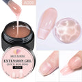 MEET ACROSS 8ML Quick Extension Nail Gel Vernis Nude Milk White Gel