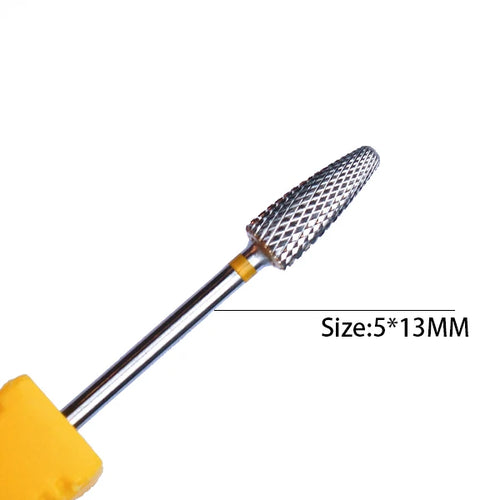 1pc Carbide Tungsten Nail Drill Bit Rotate Burr Milling Nail Cutter