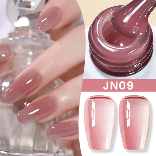 BORN PRETTY 83 Colors 10ml Jelly Nude Gel Nail Polish Autumn Amber