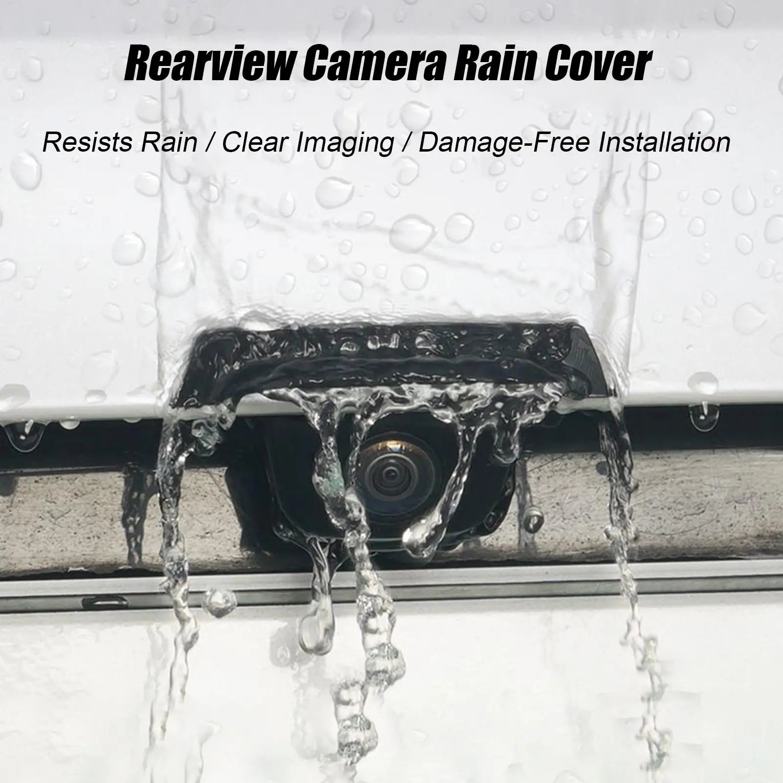 360 Degree Car Rear Camera Cover 1PC Rainproof Dust Shield Protection,