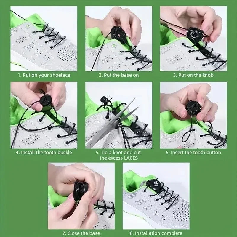 Adjustable Automatic Buckle Rope Universal Adults Kids Quick