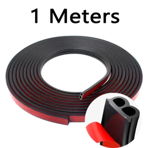 Car Door Seal Strips Sticker Weatherstrip Rubber B Shape Door Seals