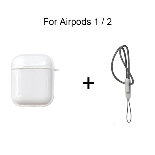 Clear Soft TPU Earphone Case for Airpods 4 3 2 1 Pro Pro2 Shockproof