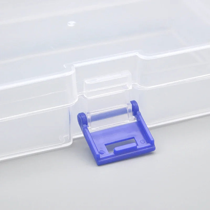 5 pcs Transparent Lockable Box Small Object Storage Box Fishing Gear