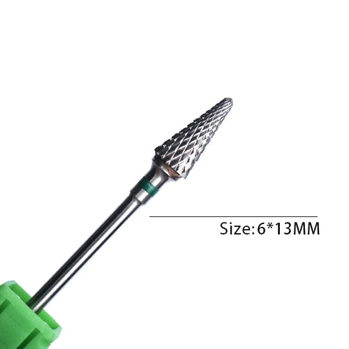 1pc Carbide Tungsten Nail Drill Bit Rotate Burr Milling Nail Cutter