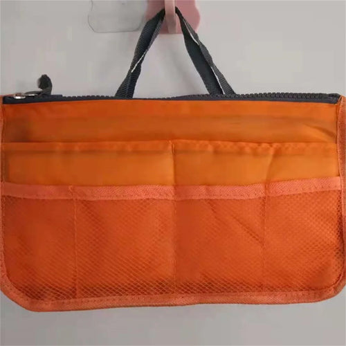Multifunctional Bi-fold Storage Bag Double Zipper Large Capacity