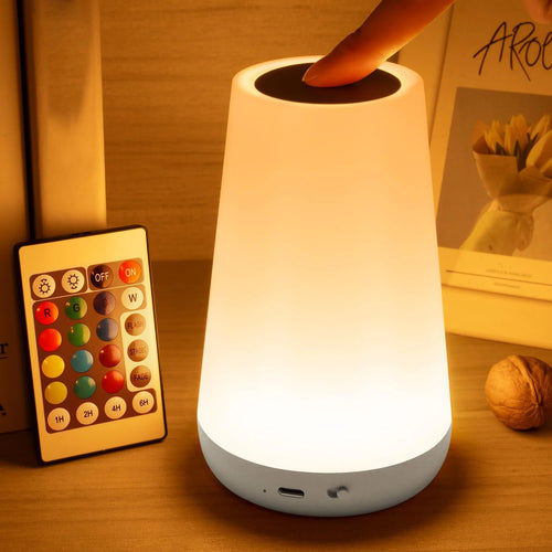 13 Color Changing Night Light RGB Remote Control Touch Dimmable Lamp