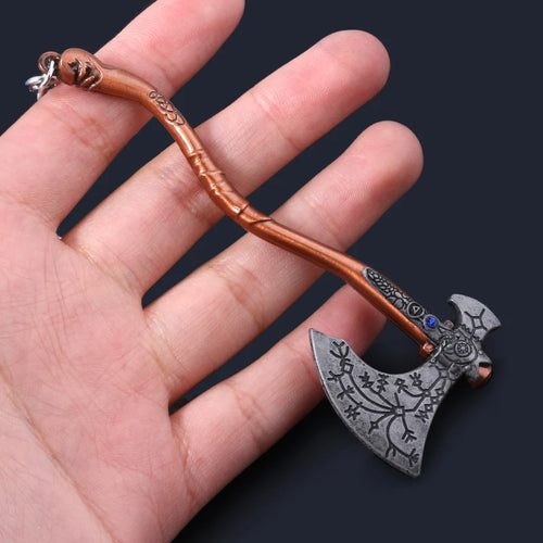 Game God of War Ragnarok Keychain Kratos The World Serpent Jormungandr
