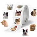 500pcs/roll Funny Cats MEME Cartoon Graffiti Stickers DIY Phone Guitar