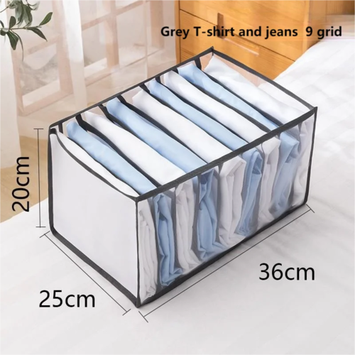 1pc Underwear Drawer Organizer Storage Box Foldable Closet Organizers