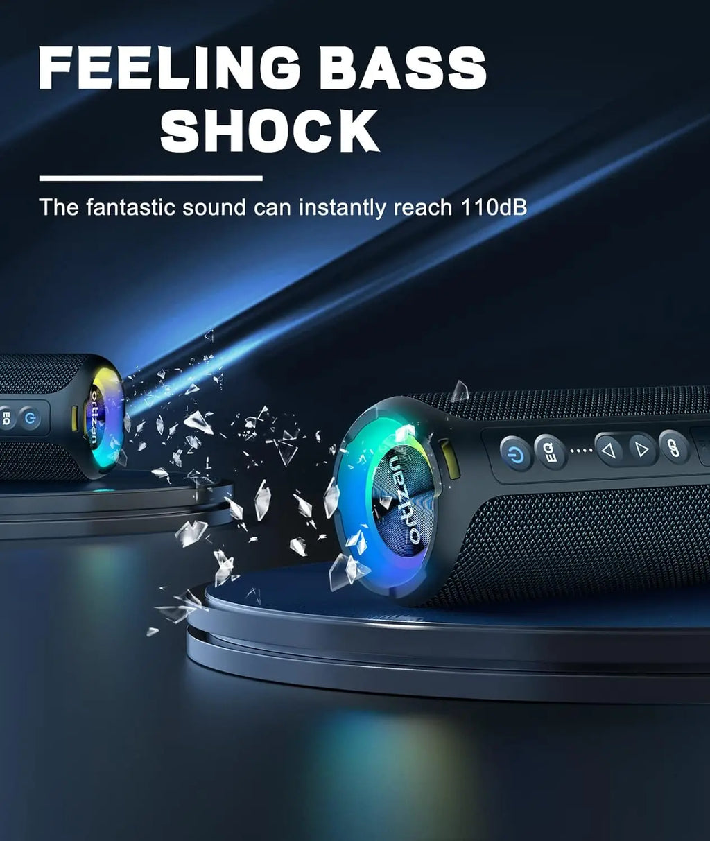 Ortizan X8 Pro Bluetooth Speaker Portable with 40W Stereo Sound,Rich