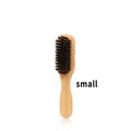 Brown Pointed-Tail Bristle Comb - Unisex, Smooth & Anti-Static, No