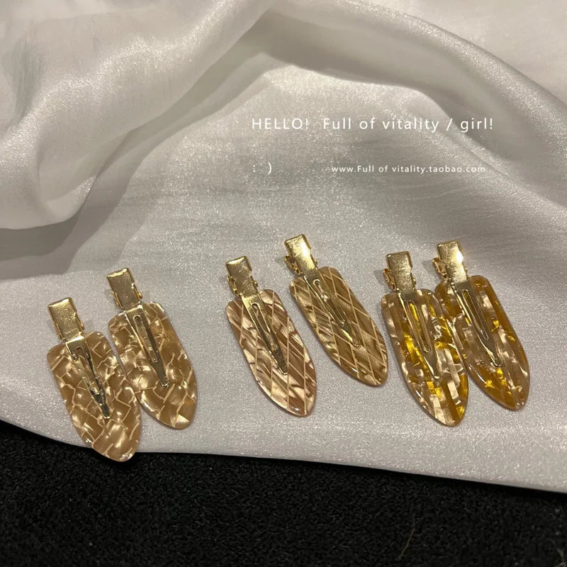 Korea acetic acid seamless hairpin side bangs broken hair one word