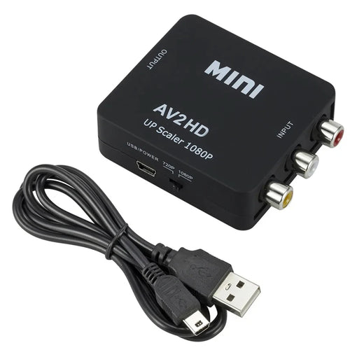 AV TO HDMI-compatible Adapter 1080P Video Composite Converter