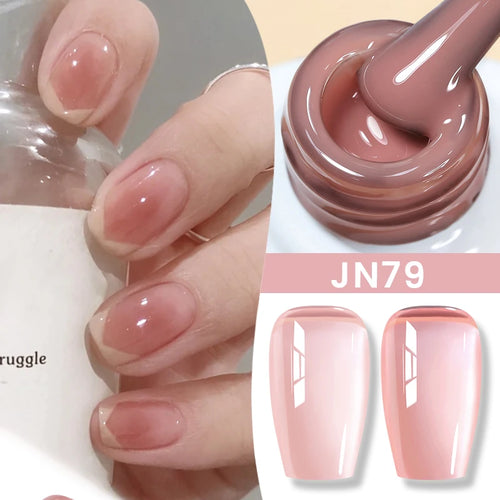 BORN PRETTY 83 Colors 10ml Jelly Nude Gel Nail Polish Autumn Amber