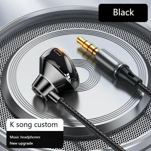 #Type C Headphones HiFi Bass Stereo Volume Control Headset With HD Mic