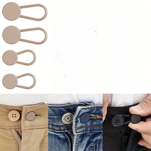 Easy-Adjust 4/12-Pack No-Sew Jean Waist Extenders - Adjustable Pants