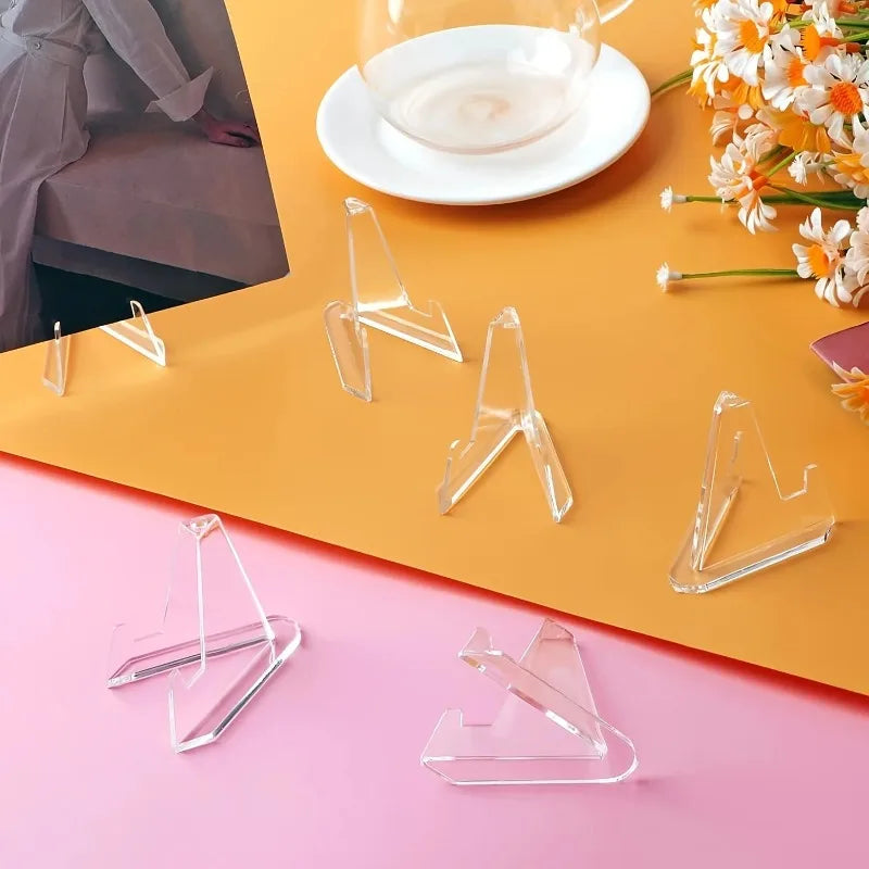 30pcs Clear Acrylic Display Stands for Sports Cards And Graded