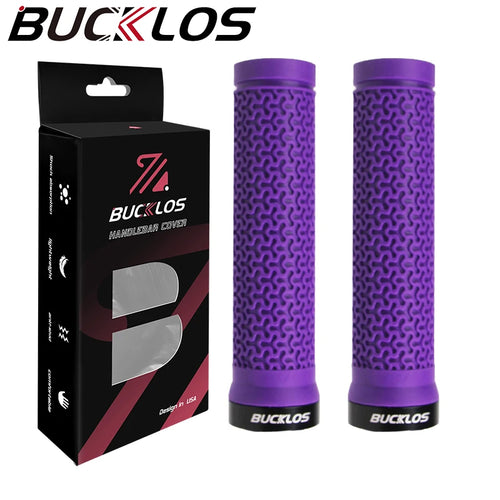 BUCKLOS Bicycle Handle Soft Rubber Mountain Bike Grips Lock on Bicycle