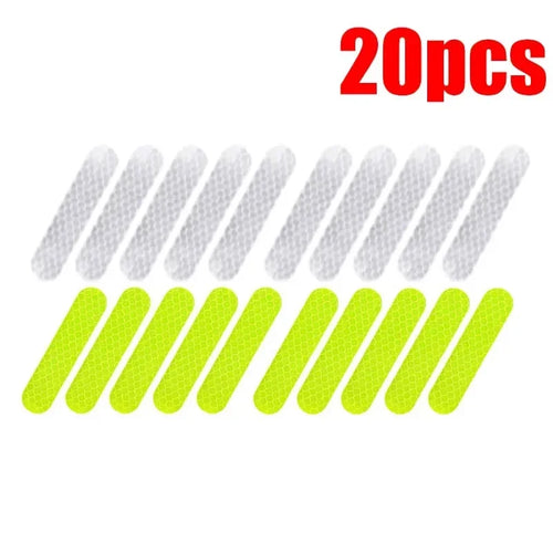 10-100Pcs Motorcycle Helmet Warning Reflective Stickers Night Safety