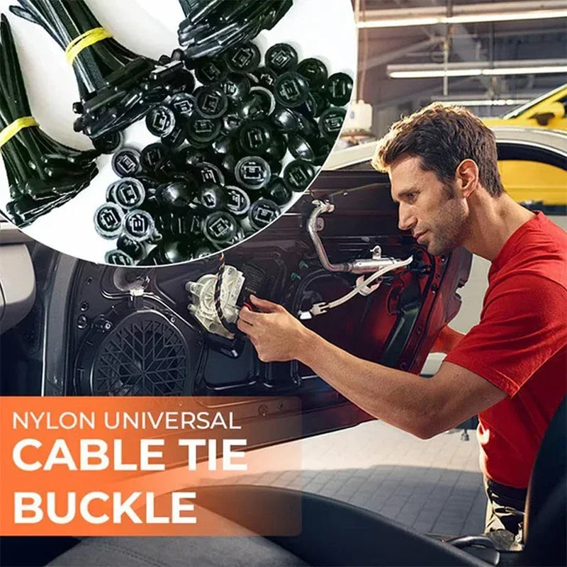 Universal Self-Locking Nylon Cable Tie Buckle Self-Locking Zip Ties