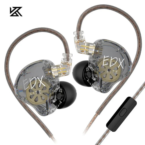 KZ EDX Lite HIFI Earphones Dynamic Driver In Ear Stereo Bass Music