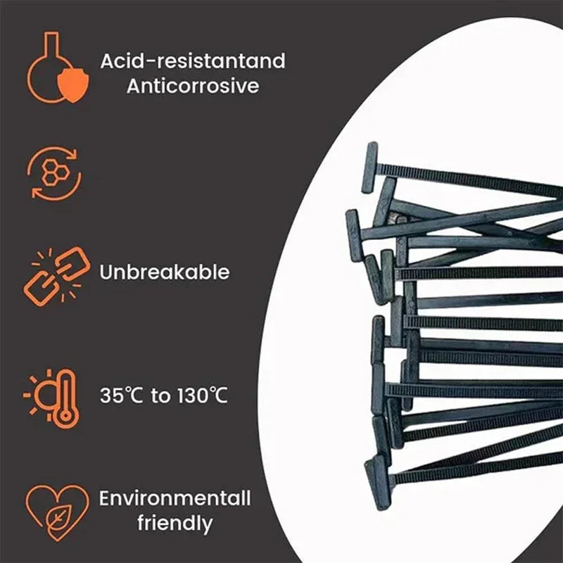 Universal Self-Locking Nylon Cable Tie Buckle Self-Locking Zip Ties