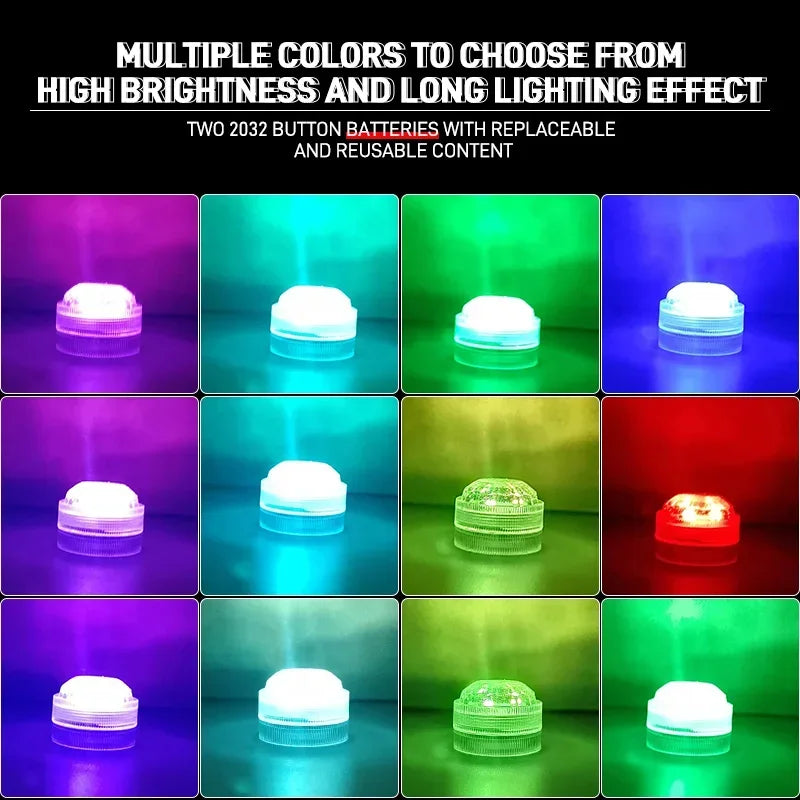 Wireless Adhesive LED Car Interior Ambient Light Remote Control Decor