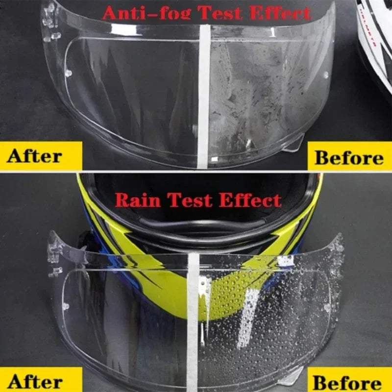 1-2Pcs Motorcycle Helmet Clear Rainproof/Anti-fog Film Helmet Lens