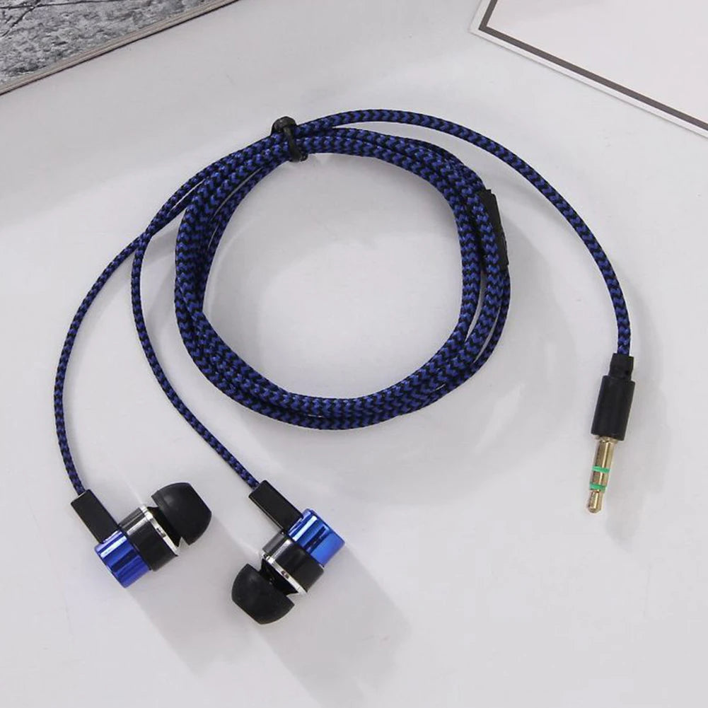 3.5mm In-Ear Wired Headphone 2 Basic Box Bass Stereo Earbuds Mobile