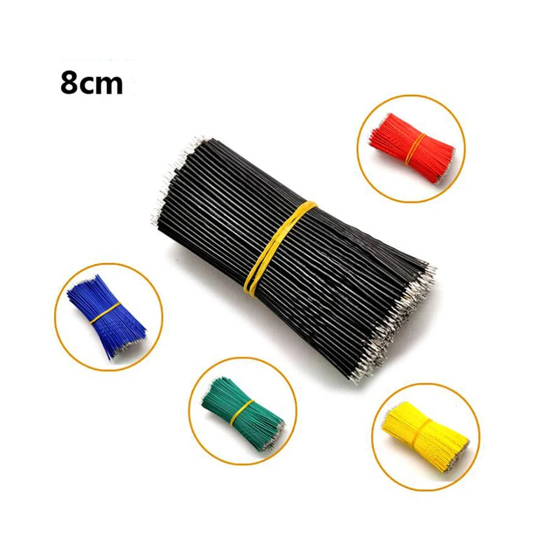 120PCS/set 24AWG Tin-Plated Breadboard PCB Solder Cable 24AWG 8cm Fly