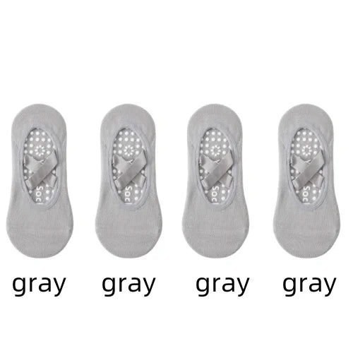 1/ 4Pair Professional Women Yoga Sock Silicone Anti-slip Ballet