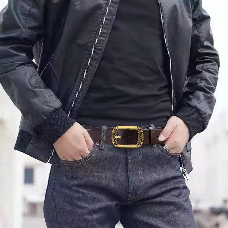 Fashionable High-Quality Men's Belt Genuine Leather bussines women