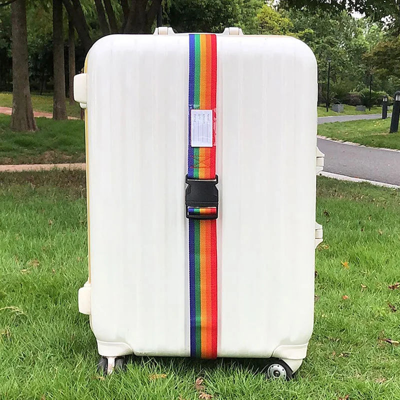 Straight Shaped Luggage Straps for Suitcase, Polyester Luggage Belt